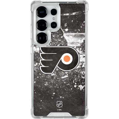 NHL Philadelphia Flyers Frozen Galaxy S25 Ultra Clear Case