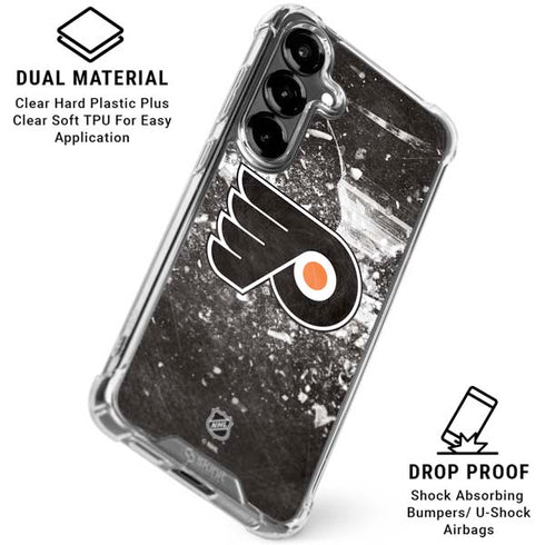 NHL Philadelphia Flyers Frozen Galaxy S26 Plus Clear Case