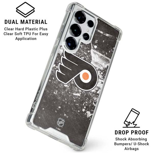 NHL Philadelphia Flyers Frozen Galaxy S26 Ultra Clear Case