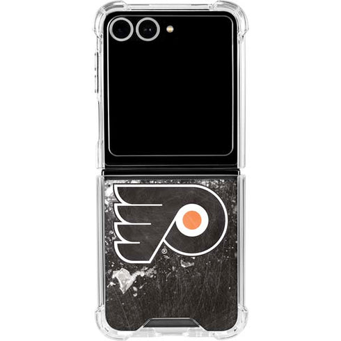 NHL Philadelphia Flyers Frozen Galaxy Z Flip7 Clear Case