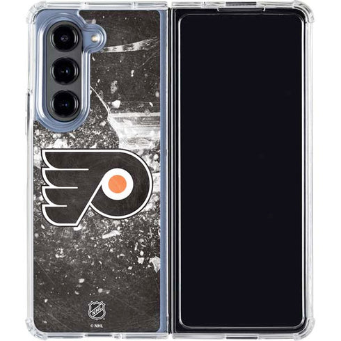 NHL Philadelphia Flyers Frozen Galaxy Z Fold5 5G Clear Case