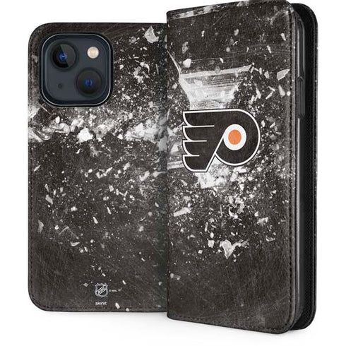 NHL Philadelphia Flyers Frozen iPhone 14 Plus Folio Case