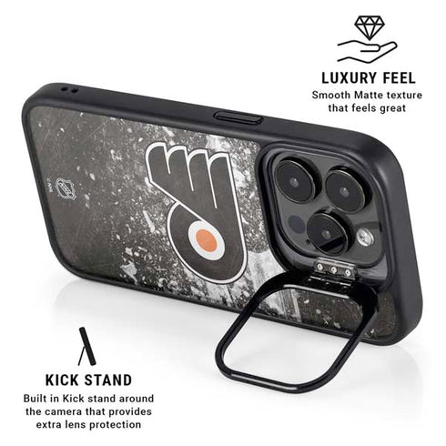 NHL Philadelphia Flyers Frozen iPhone 14 Pro Max Kickstand Case