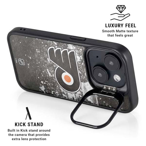 NHL Philadelphia Flyers Frozen iPhone 15 Kickstand Case