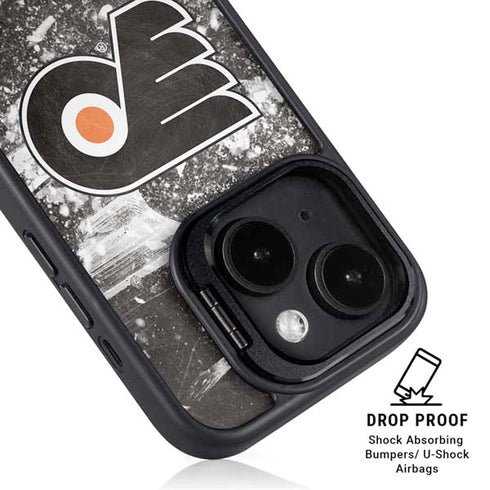 NHL Philadelphia Flyers Frozen iPhone 15 Kickstand Case
