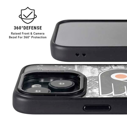 NHL Philadelphia Flyers Frozen iPhone 15 Plus Kickstand Case