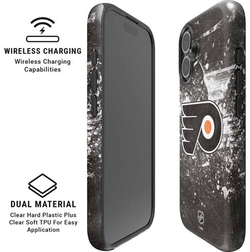 NHL Philadelphia Flyers Frozen iPhone 16 Magsafe Impact Case