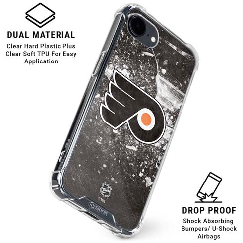 NHL Philadelphia Flyers Frozen iPhone 16e Clear Case