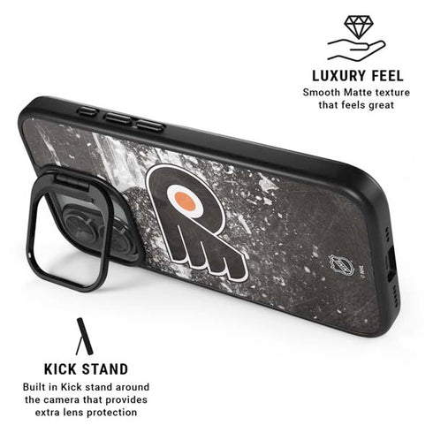 NHL Philadelphia Flyers Frozen iPhone 17 Kickstand Case