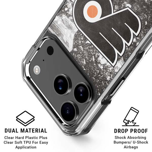 NHL Philadelphia Flyers Frozen iPhone 17 Pro Clear Case