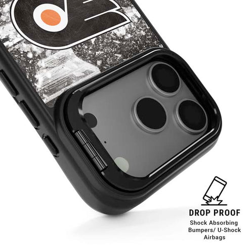 NHL Philadelphia Flyers Frozen iPhone 17 Pro Kickstand Case