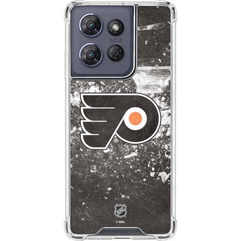 NHL Philadelphia Flyers Frozen Moto G 5G (2025) Clear Case