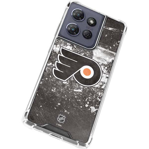 NHL Philadelphia Flyers Frozen Moto G 5G (2025) Clear Case