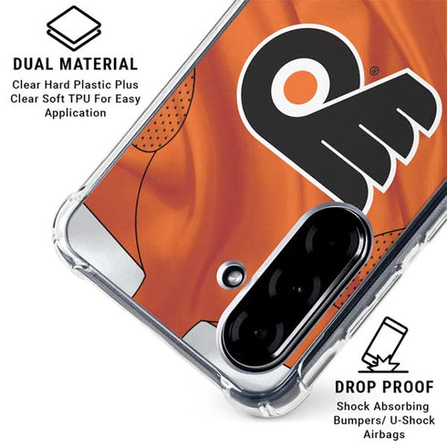 NHL Philadelphia Flyers Jersey Galaxy A36 5G Clear Case