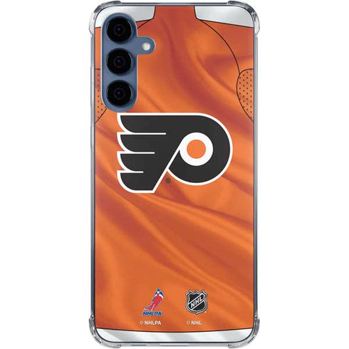 NHL Philadelphia Flyers Jersey Galaxy A55 5G Clear Case