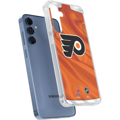 NHL Philadelphia Flyers Jersey Galaxy A55 5G Clear Case