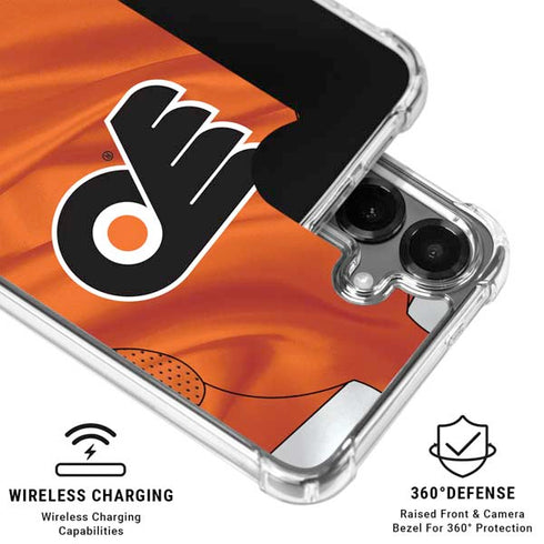NHL Philadelphia Flyers Jersey Galaxy S26 Clear Case