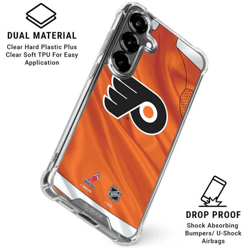 NHL Philadelphia Flyers Jersey Galaxy S26 Plus Clear Case