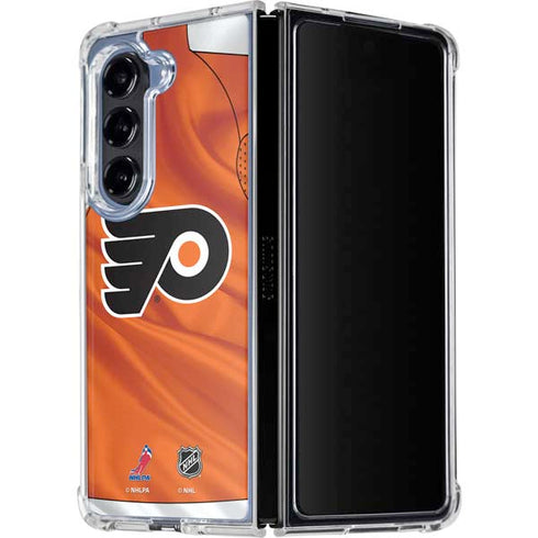 NHL Philadelphia Flyers Jersey Galaxy Z Fold5 5G Clear Case