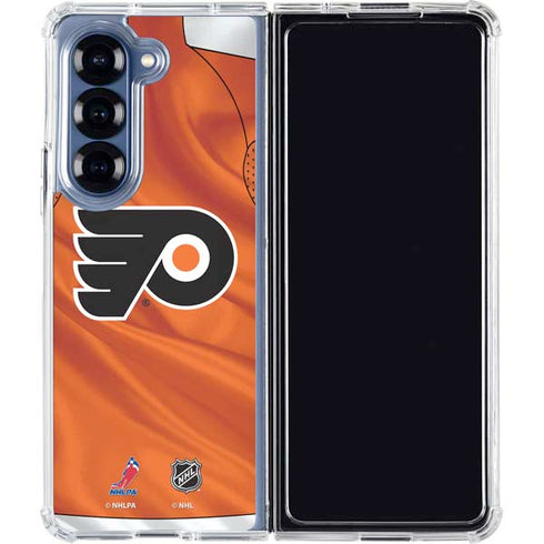 NHL Philadelphia Flyers Jersey Galaxy Z Fold6 Clear Case