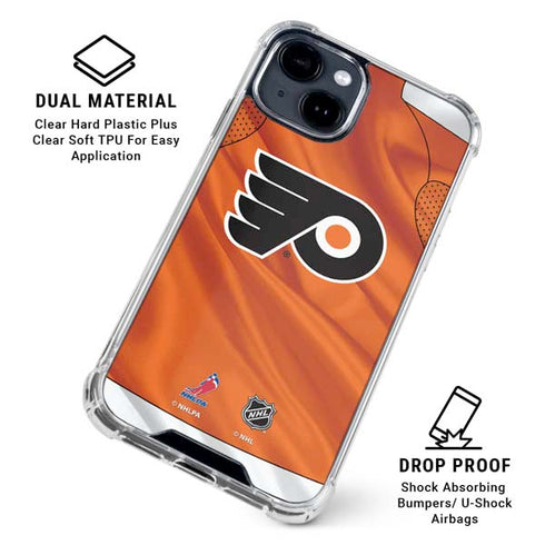 NHL Philadelphia Flyers Jersey iPhone 15 Clear Case