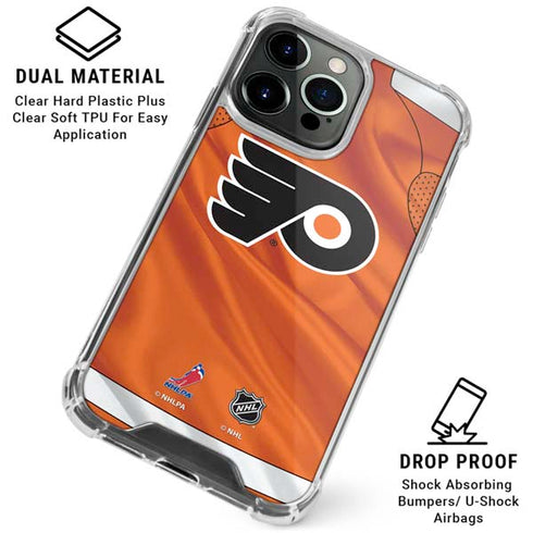 NHL Philadelphia Flyers Jersey iPhone 16 Pro Clear Case