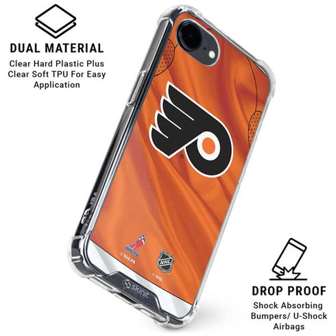NHL Philadelphia Flyers Jersey iPhone 16e Clear Case