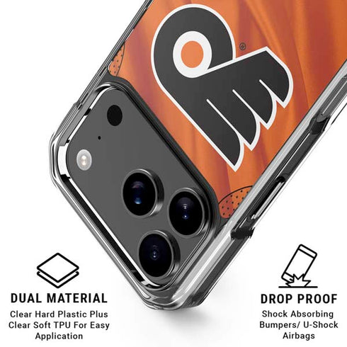 NHL Philadelphia Flyers Jersey iPhone 18 Pro Clear Case