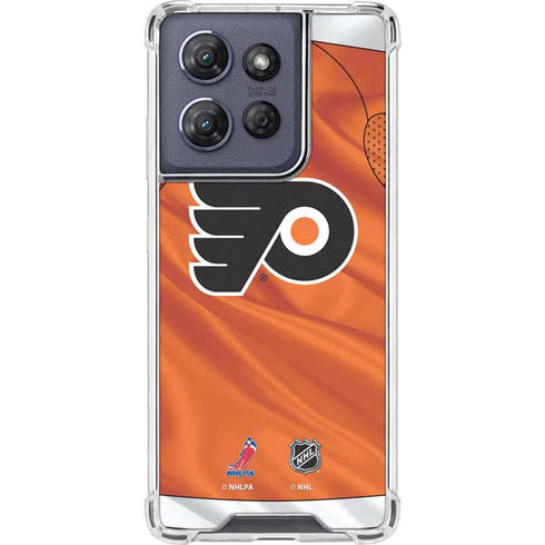 NHL Philadelphia Flyers Jersey Moto G 5G (2025) Clear Case