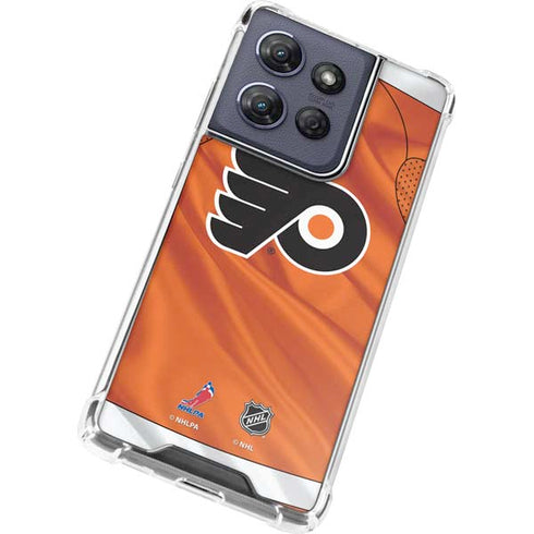 NHL Philadelphia Flyers Jersey Moto G Play 5G (2025) Clear Case