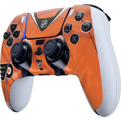 NHL Philadelphia Flyers Jersey PS5 DualSense Edge Pro Controller Skin