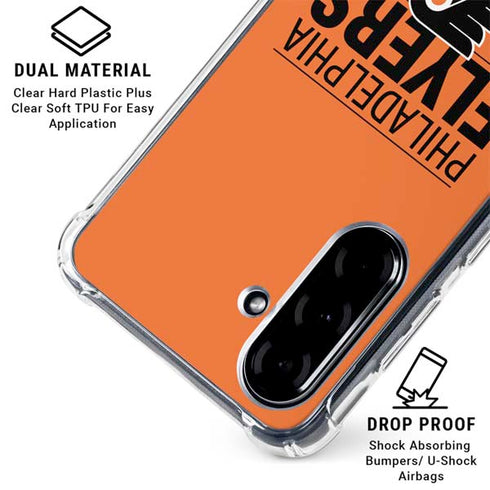 NHL Philadelphia Flyers Lineup Galaxy A36 5G Clear Case