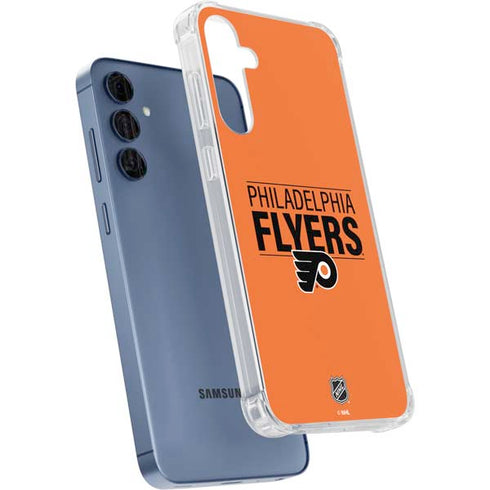 NHL Philadelphia Flyers Lineup Galaxy A55 5G Clear Case