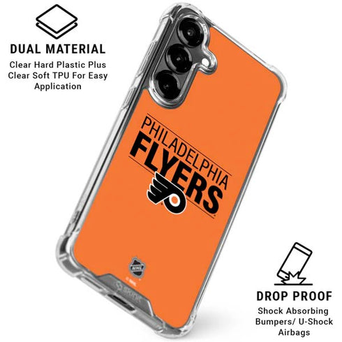 NHL Philadelphia Flyers Lineup Galaxy S26 Plus Clear Case