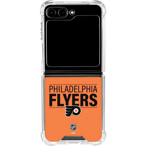 NHL Philadelphia Flyers Lineup Galaxy Z Flip6 Clear Case