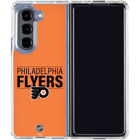 NHL Philadelphia Flyers Lineup Galaxy Z Fold5 5G Clear Case