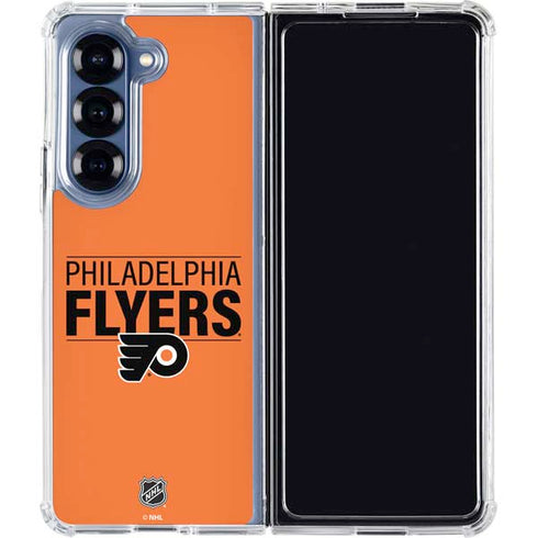NHL Philadelphia Flyers Lineup Galaxy Z Fold6 Clear Case