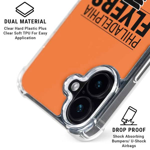 NHL Philadelphia Flyers Lineup iPhone 16 Clear Case