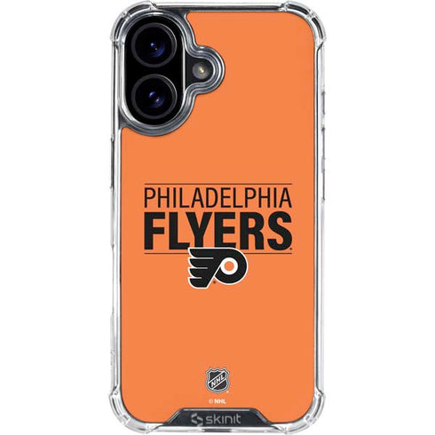 NHL Philadelphia Flyers Lineup iPhone 16 Plus Clear Case