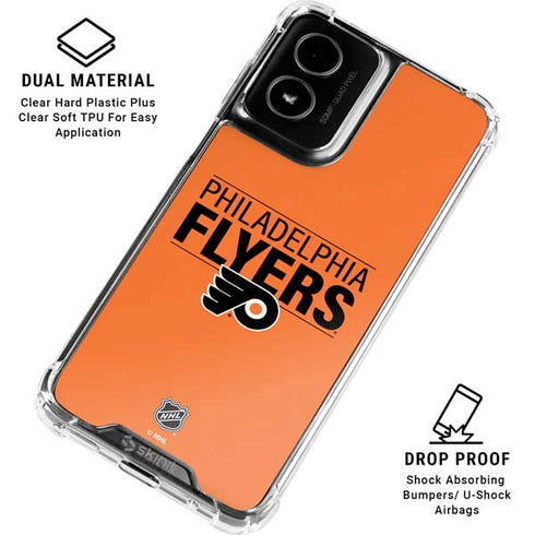 NHL Philadelphia Flyers Lineup Moto G Power 5G (2024) Clear Case