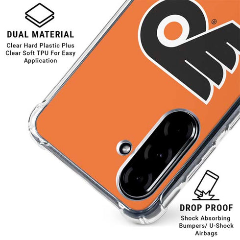 NHL Philadelphia Flyers Logo Galaxy A36 5G Clear Case