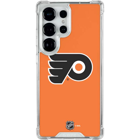 NHL Philadelphia Flyers Logo Galaxy S25 Ultra Clear Case