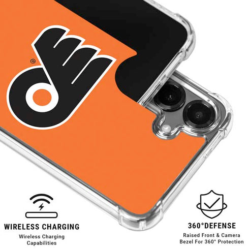 NHL Philadelphia Flyers Logo Galaxy S26 Plus Clear Case
