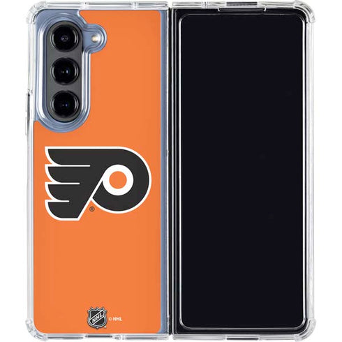 NHL Philadelphia Flyers Logo Galaxy Z Fold5 5G Clear Case