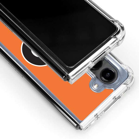 NHL Philadelphia Flyers Logo Galaxy Z Fold5 5G Clear Case