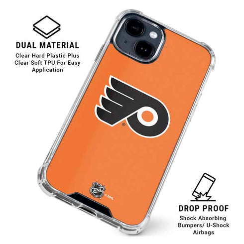NHL Philadelphia Flyers Logo iPhone 15 Clear Case