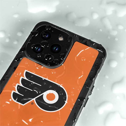 NHL Philadelphia Flyers Logo iPhone 15 Pro Waterproof Case