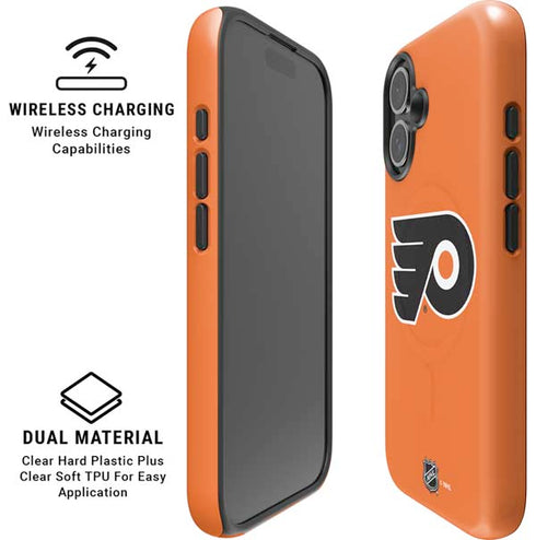 NHL Philadelphia Flyers Logo iPhone 16 Plus Magsafe Impact Case