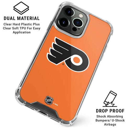 NHL Philadelphia Flyers Logo iPhone 16 Pro Clear Case