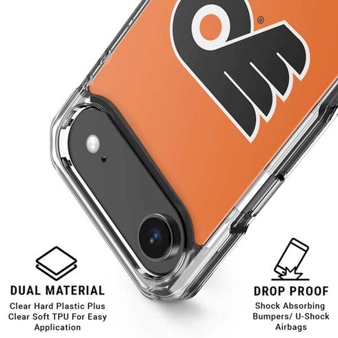NHL Philadelphia Flyers Logo iPhone 17 Air Clear Case